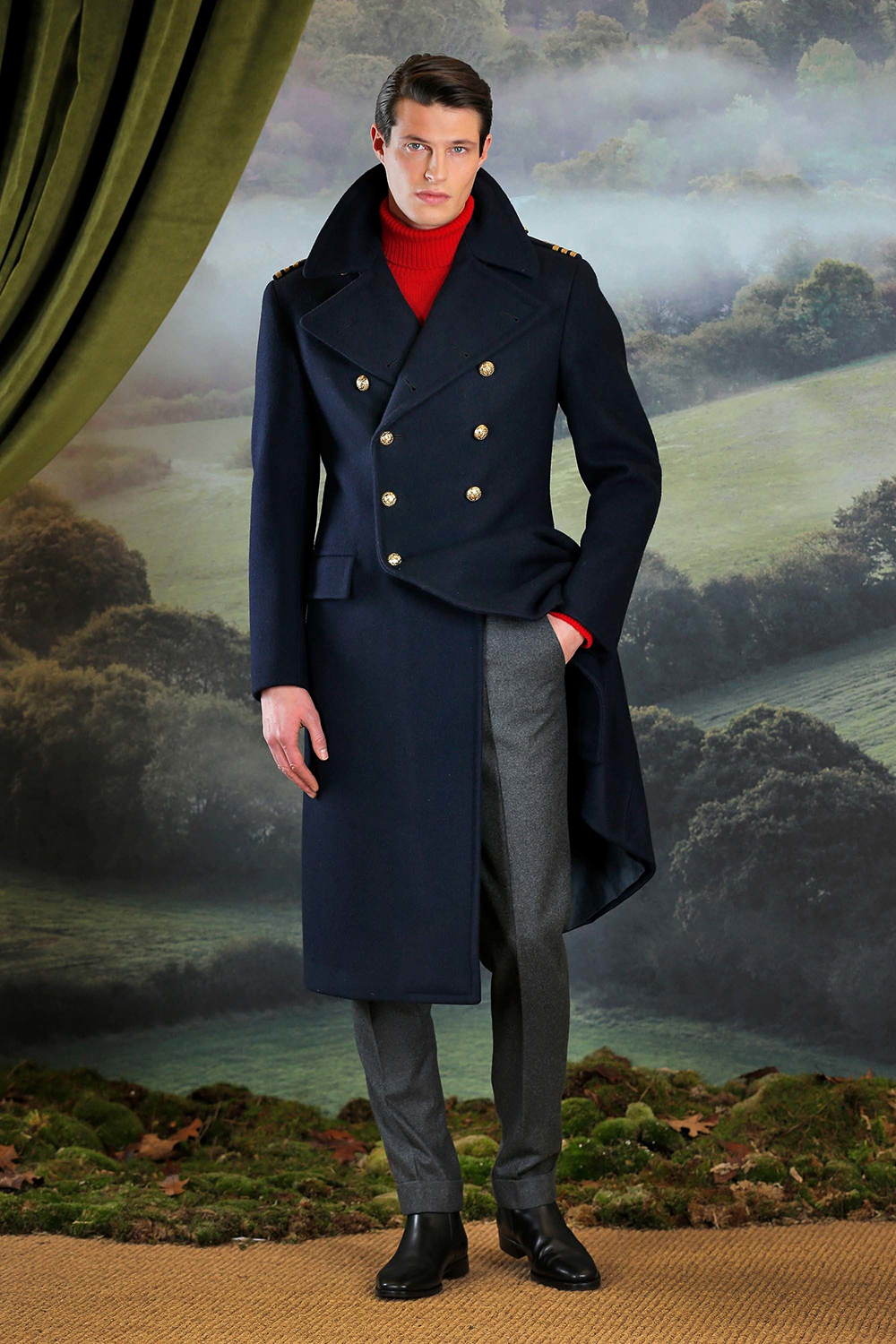 Ralph Lauren Purple Label_Fall_Winter_2018_ősz_tél_kabát_Coat_lookbook_look_szett_men_male_férfi