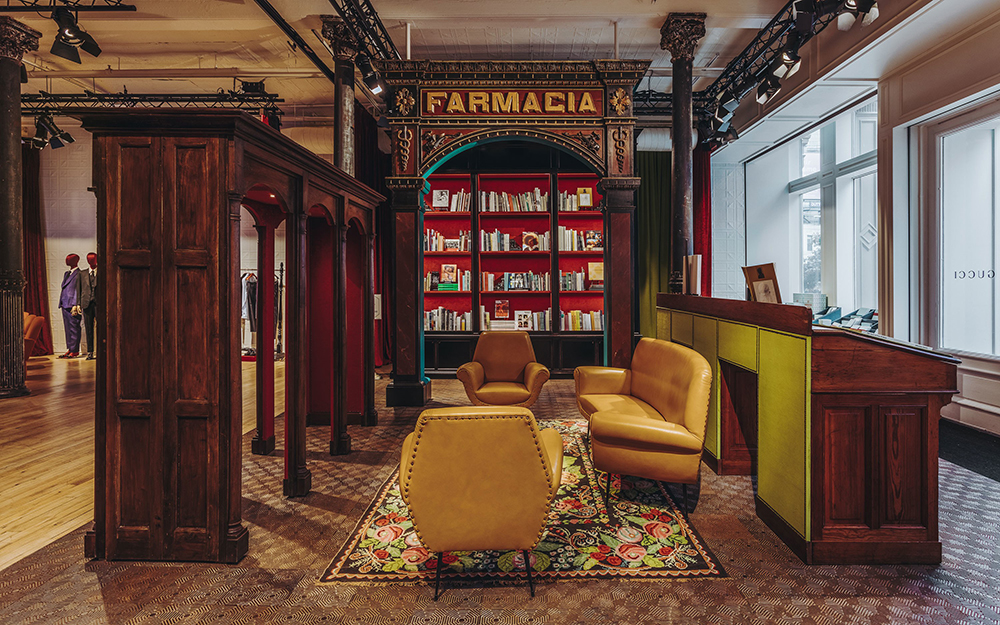 Gucci, Wooster Bookstore, New York Soho, könyvesbolt