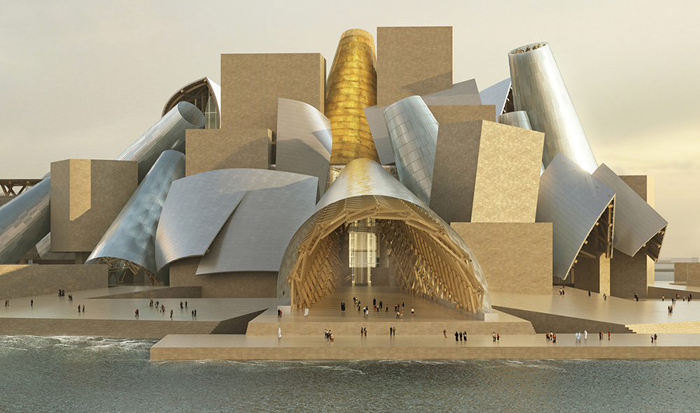 Abu Dhabi The Guggenheim Museum Frank Gehry