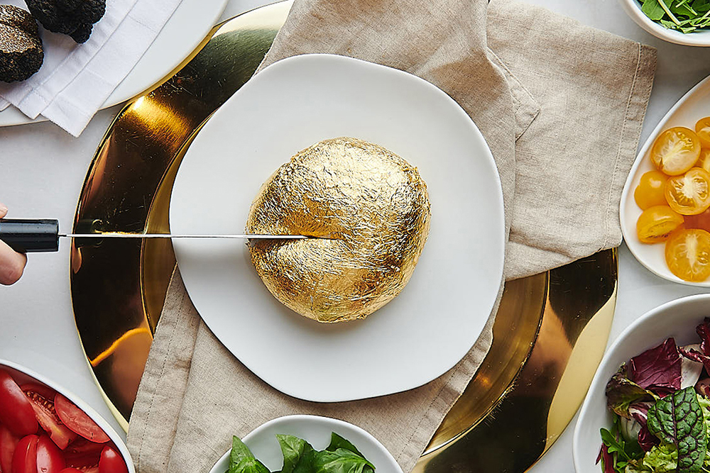 Palm Jumeirah Dubai Cinque_Dubaj_burrata_gold_22k_arany