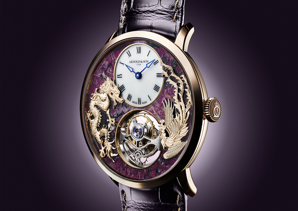 z Ultra-Thin Tourbillon Dragon&Phoenix_Arnold&Son_watch_karóra_chinese_kínai_gem_ásvány