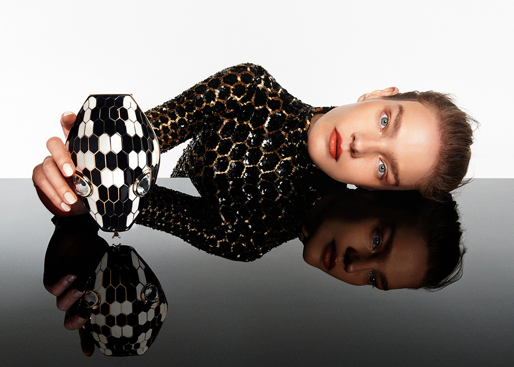 Bulgari Serpenti_Mary Katrantzou_Natalia Vodianova_bag_táska