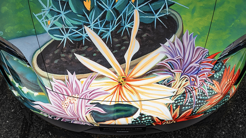Porsche Taycan 4S Artcar by Richard Phillips festő artist